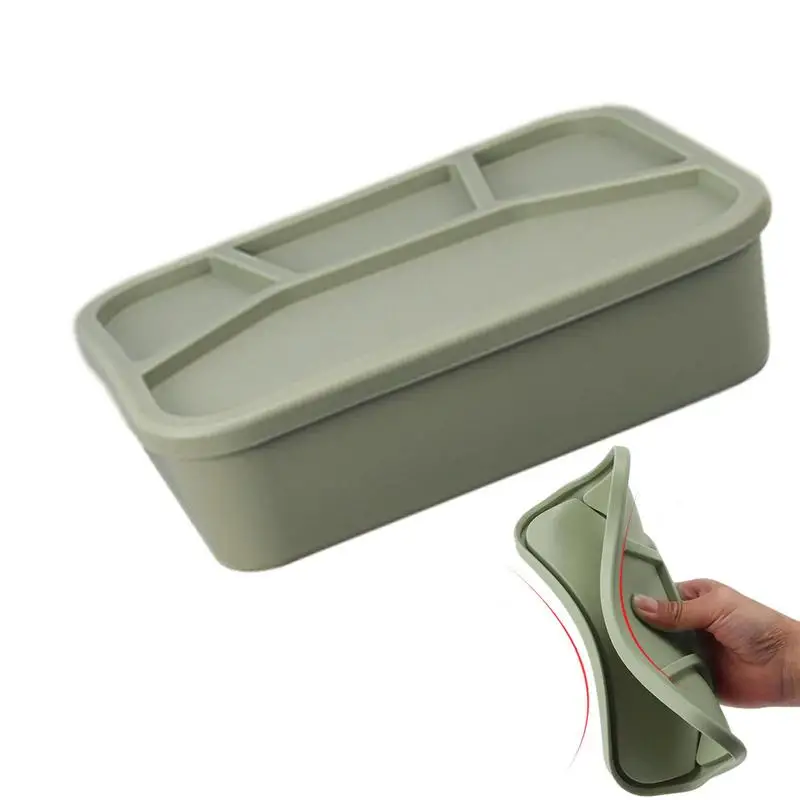 

Силиконовый контейнер для хранения пищевых продуктов со стандартным герметичным контейнером для еды для взрослых и детей, контейнер для закусок в морозилке и кемпинге