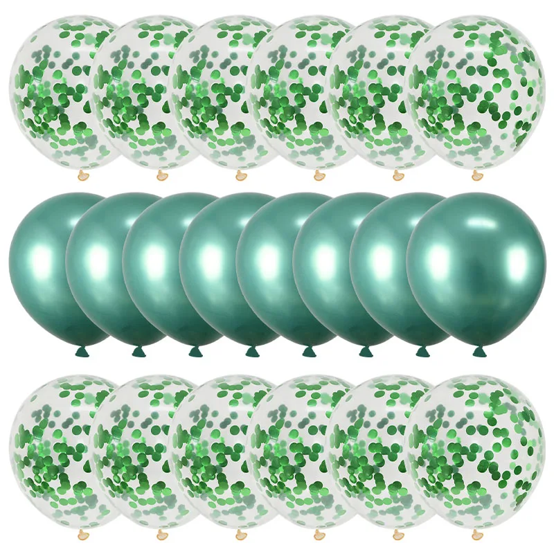 

20Pcs 12inch Confetti Metallic Balloons Set Birthday Wedding Decoration Anniversary Party Globals Baby Shower Balloon Supplies