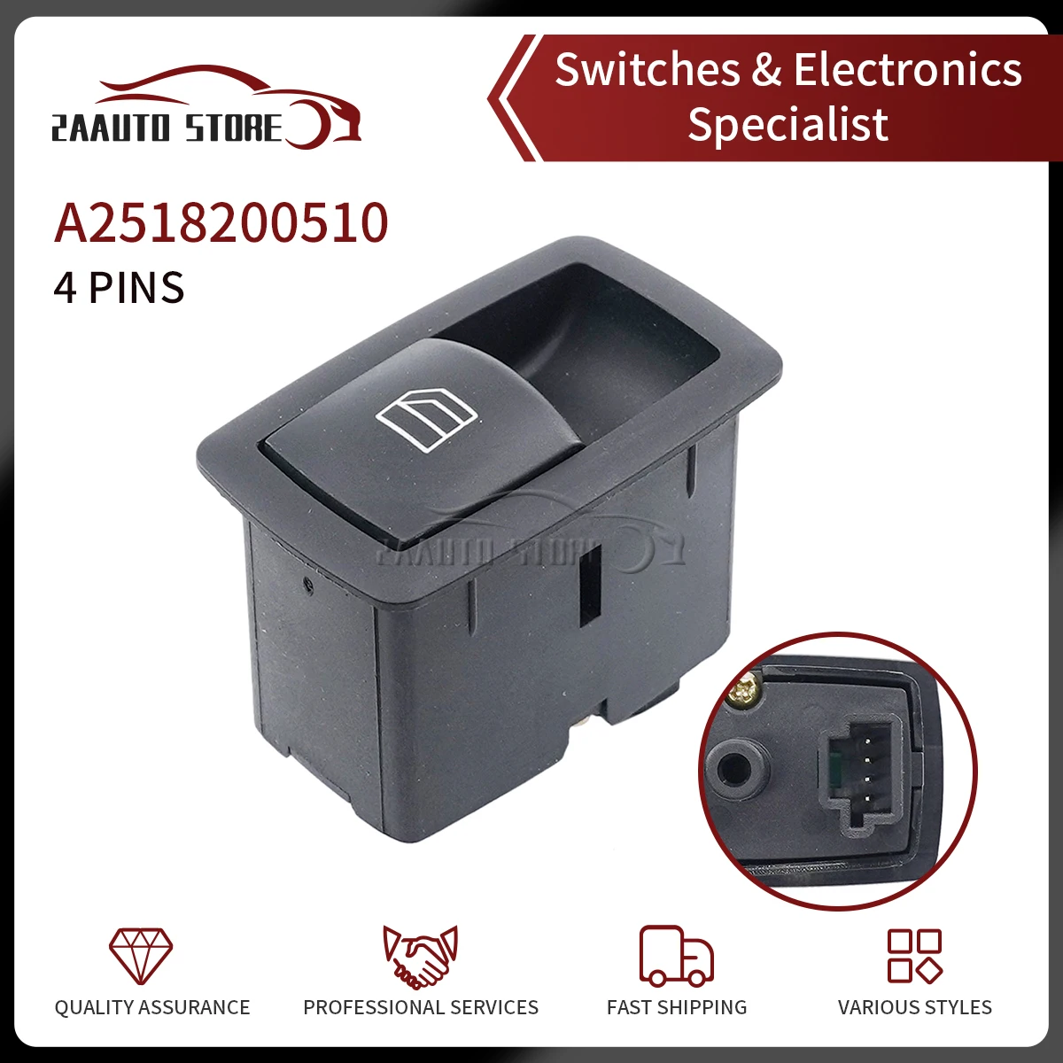 

Passenger Electric Power Window Switch Master A2518200510 For Mercedes A B ML GL R Class W251 W169 W245 X164 W164 2518200510