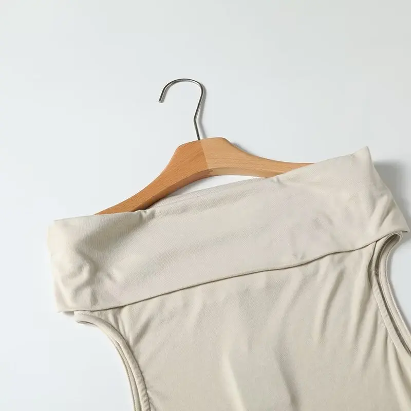 Maxdutti Летняя мода элегантная базовая с коротким рукавом 2024 французский