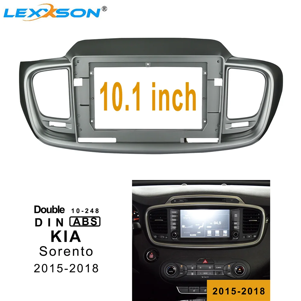 

10.1 Inch Car Fascia Panel For KIA Sorento 2015 16 17 2018 In-dash Refitting 2din Car Radio DVD Frame Cable Canbus Adapter Kit