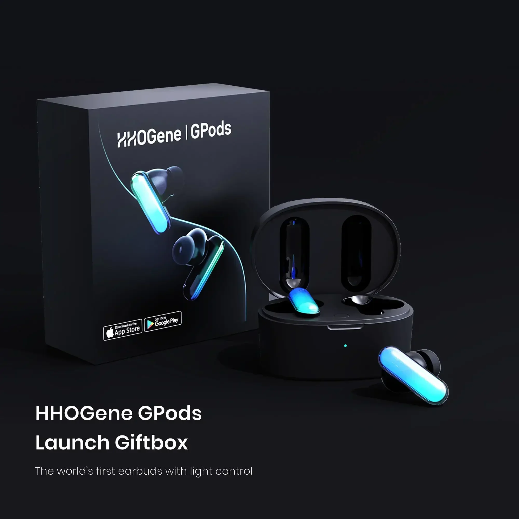 Новинка беспроводные наушники-вкладыши HHOGene GPods с функцией управления TWS ANC Full RGB