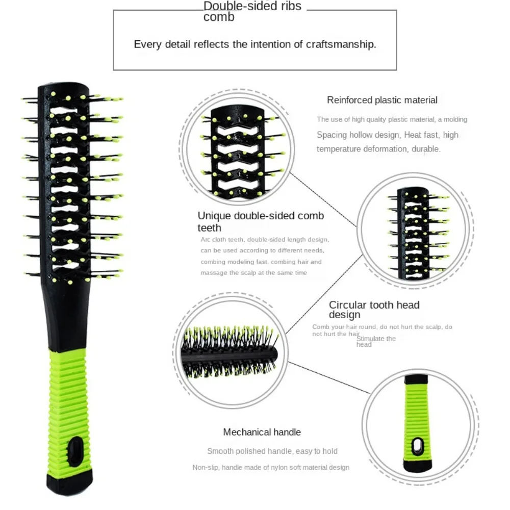 Профессиональная двухсторонняя Массажная расческа против выпадения Расческа