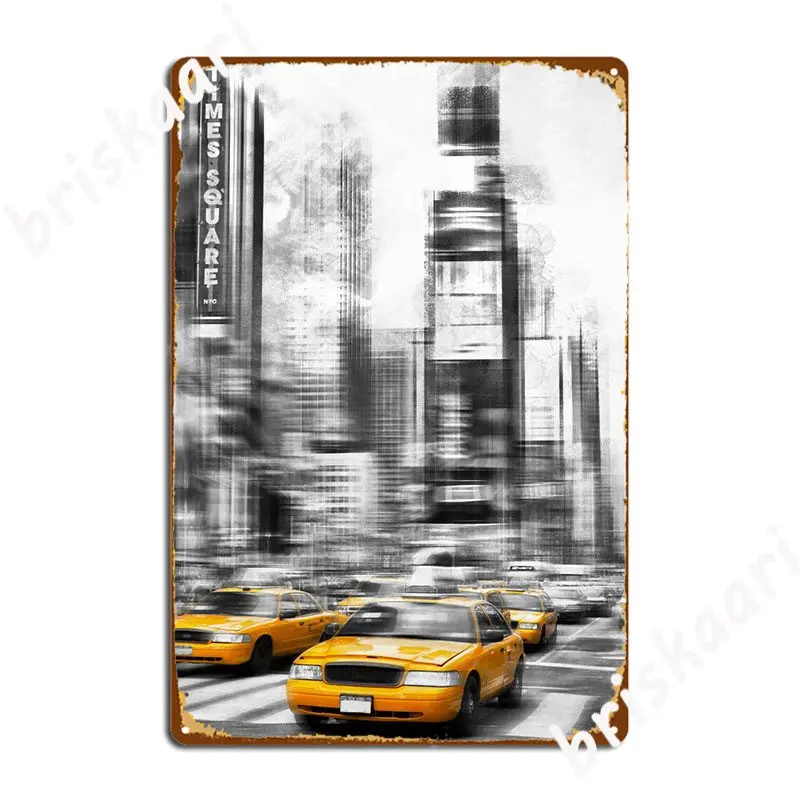 

Современное искусство Таймс квадрат металлический знак Настенный декор классический паб гараж настенная роспись оловянный знак плакаты