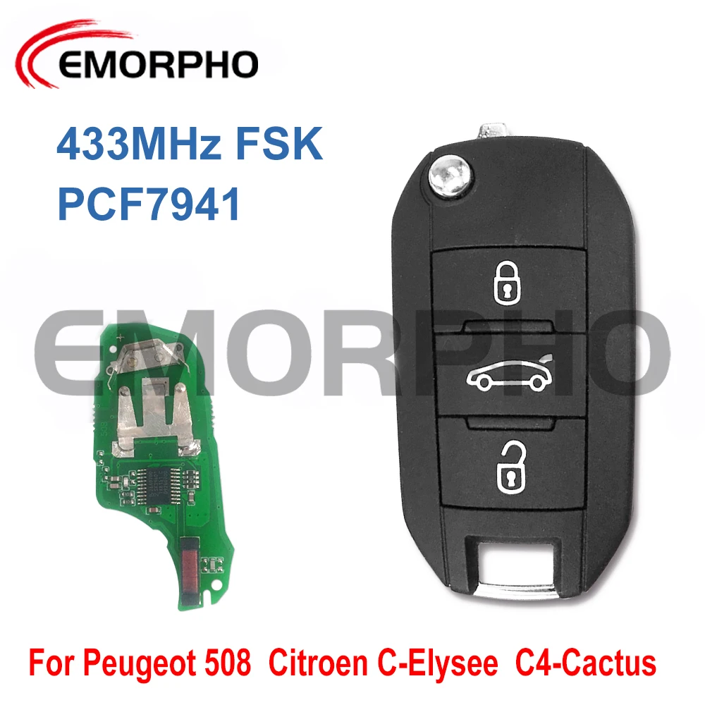 Пульт дистанционного управления emорто 3 кнопки 433 МГц или 434 PCF7941 - Цена: 1223.2