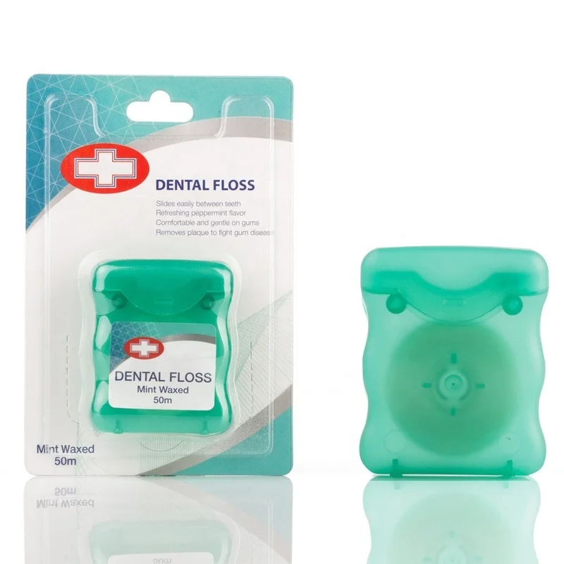 

1 Rolls 50m Dental Flosser Oral Hygiene Teeth Cleaning Dental Floss Spool Wax Mint Toothpick Flosser Teeth Flosser Dental Care