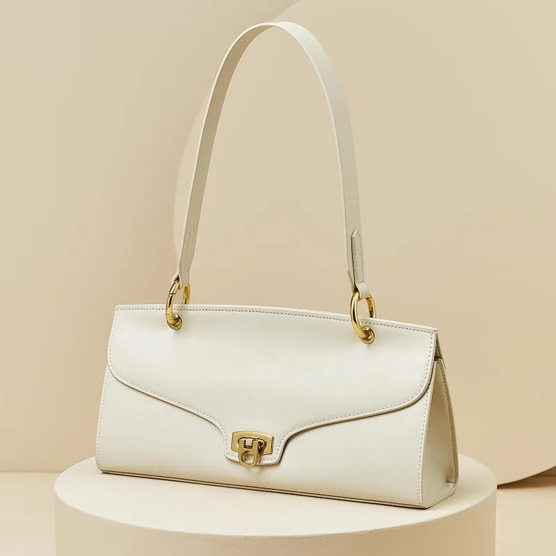 

Сумка на плечо Женская однотонная из натуральной коровьей кожи, 7 цветов