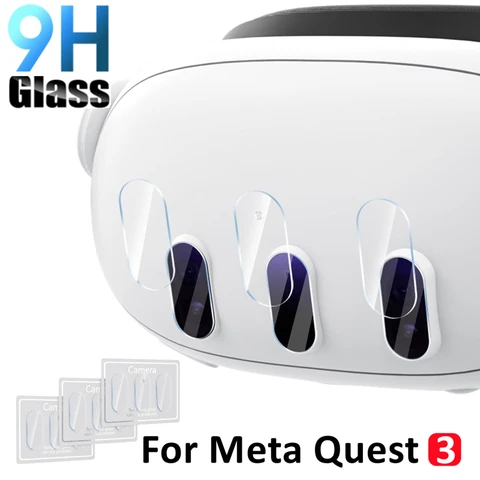 1-3 комплекта для Meta Quest 3 VR, защитная пленка для объектива из закаленного стекла, прозрачная HD защитная пленка от царапин для Meta Quest3 2025