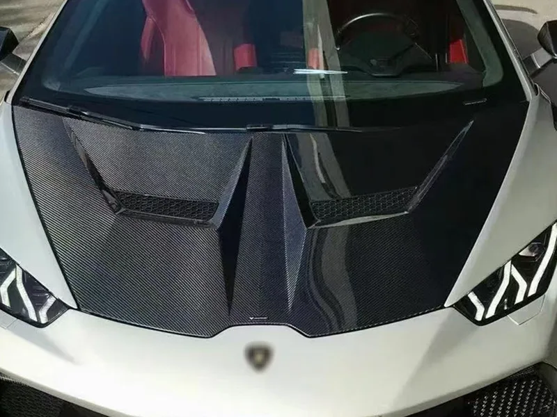 Фото Автомобильные аксессуары для Lamborghini LP580 LP610 LP640: Обновленный передний капот V-образной формы из сухого карбона (крышка двигателя) №5