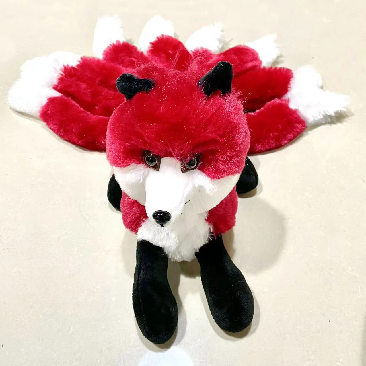 

55/65cm Kawaii Anime Cartoon Nine Tailed Fox Plush Toy Lifelike Fox Figure Stuffed Animal Pillow Girl Birthday Gift Home Decor