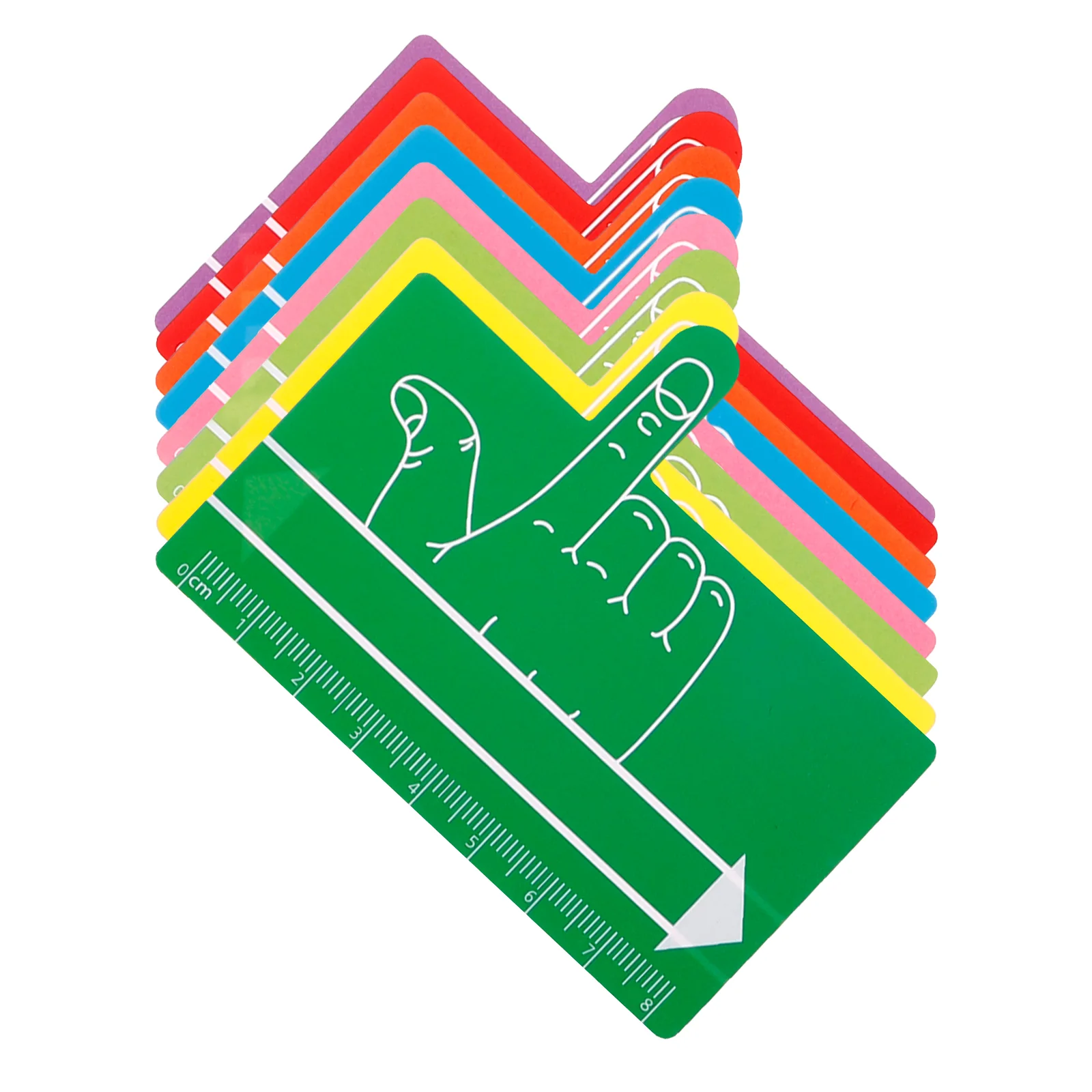 8 шт. закладка для чтения при дислексии блокнот фокусировки пальцев прокладка