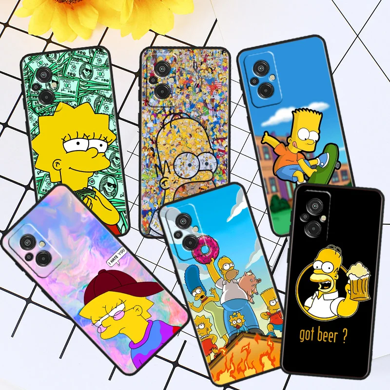 

The Simpsons Phone Case For Xiaomi Redmi A1 12C 11A 11 10C 10 9T 9AT 9A 10A 9C 9 8A 8A 7A 7 Plus Black Cover