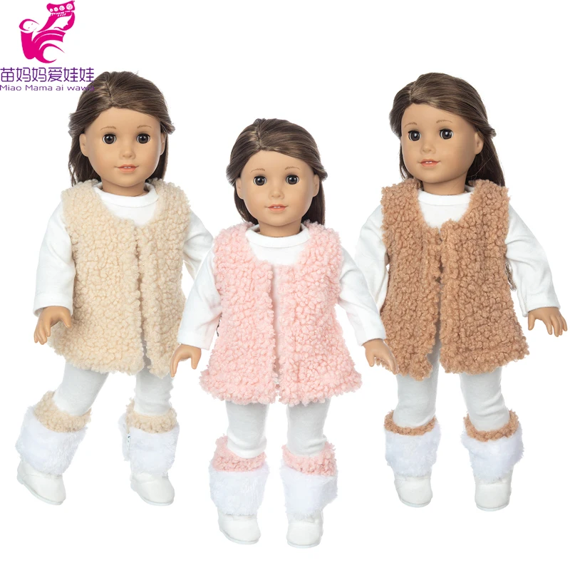 

Doll Clothes 18 Inch Girl Doll Vest Coat for Baby Doll Outfit Baby Girl Gifts