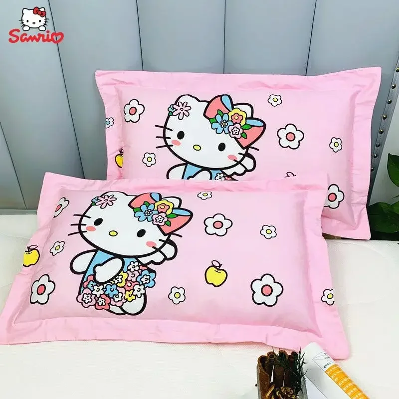 Новинка милая наволочка Hello Kitty мультяшный аниме Sanrio съемная хлопковая