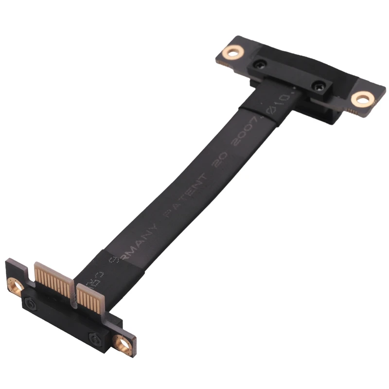 

PCIE X1 Riser Cable Dual 90 Degree Right Angle Pcie 3.0 X1 To X1 Extension Cable 8Gbps PCI Express 1X Riser Card