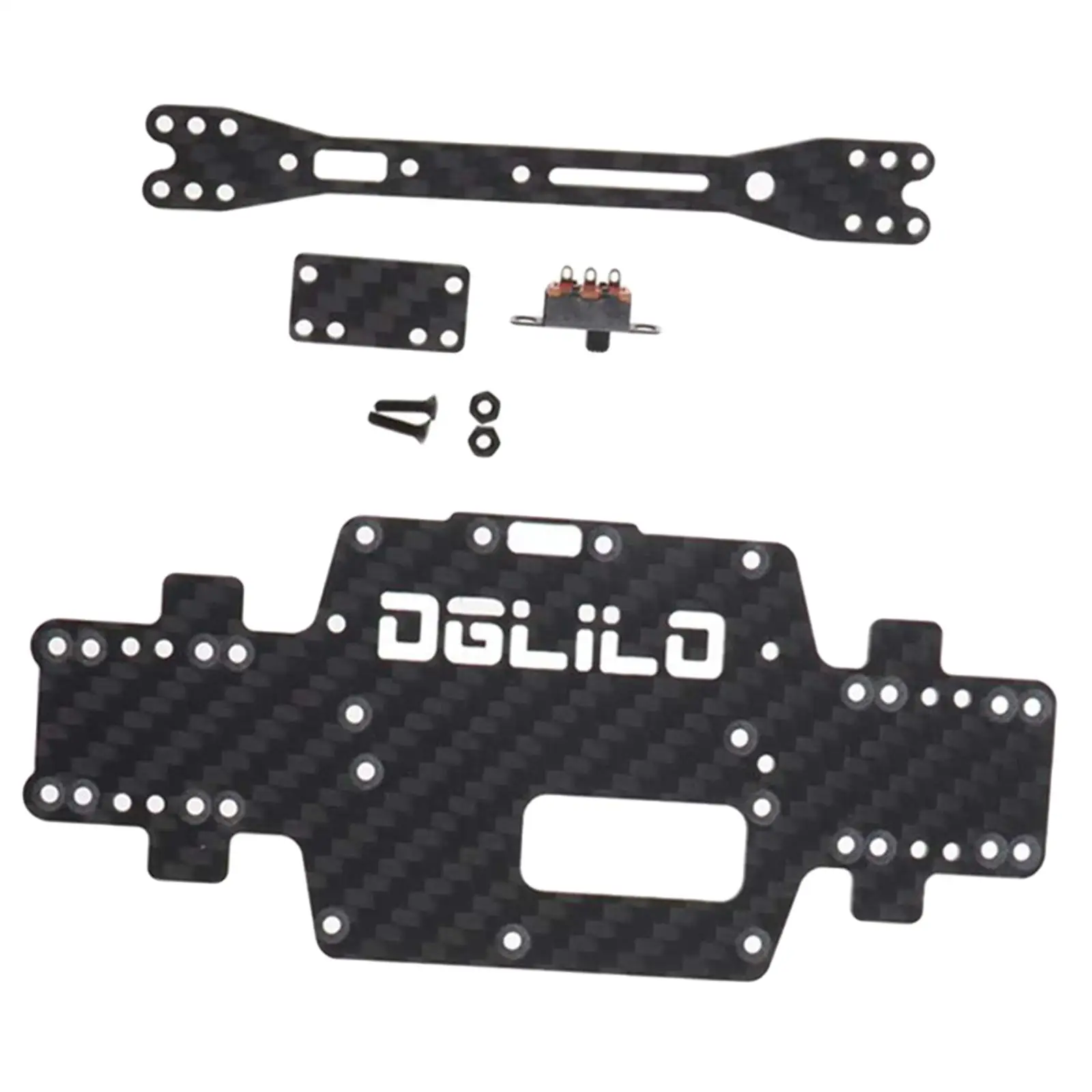 

Carbon Fiber RC Chassis for Wltoys P939 1/28 Scale Truck Buggy Light Weight