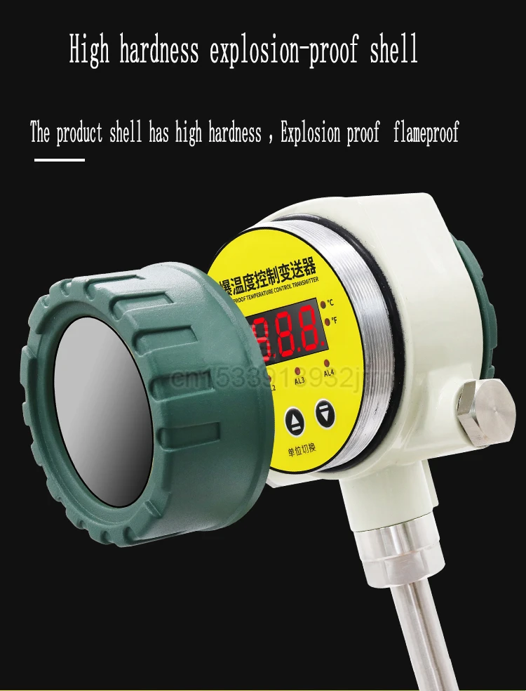 

Explosion Proof Controller Electric Contact Thermometer WB-104-W Intelligent Temperature Control Transmitter Adjustable Switch