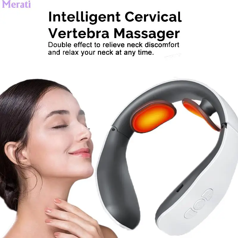 

Электрический массажер для шеи, Интеллектуальный Массажер для шейного позвонка, ФИЗИОТЕРАПЕВТИЧЕСКИЙ импульсный лечебный аппарат для обл...