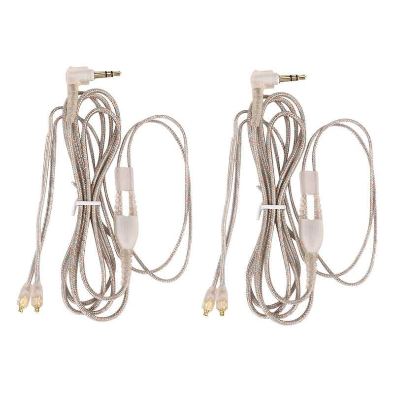

2 шт., сменный кабель для наушников Shure Se215 Ue900 W40 Se425 Se535