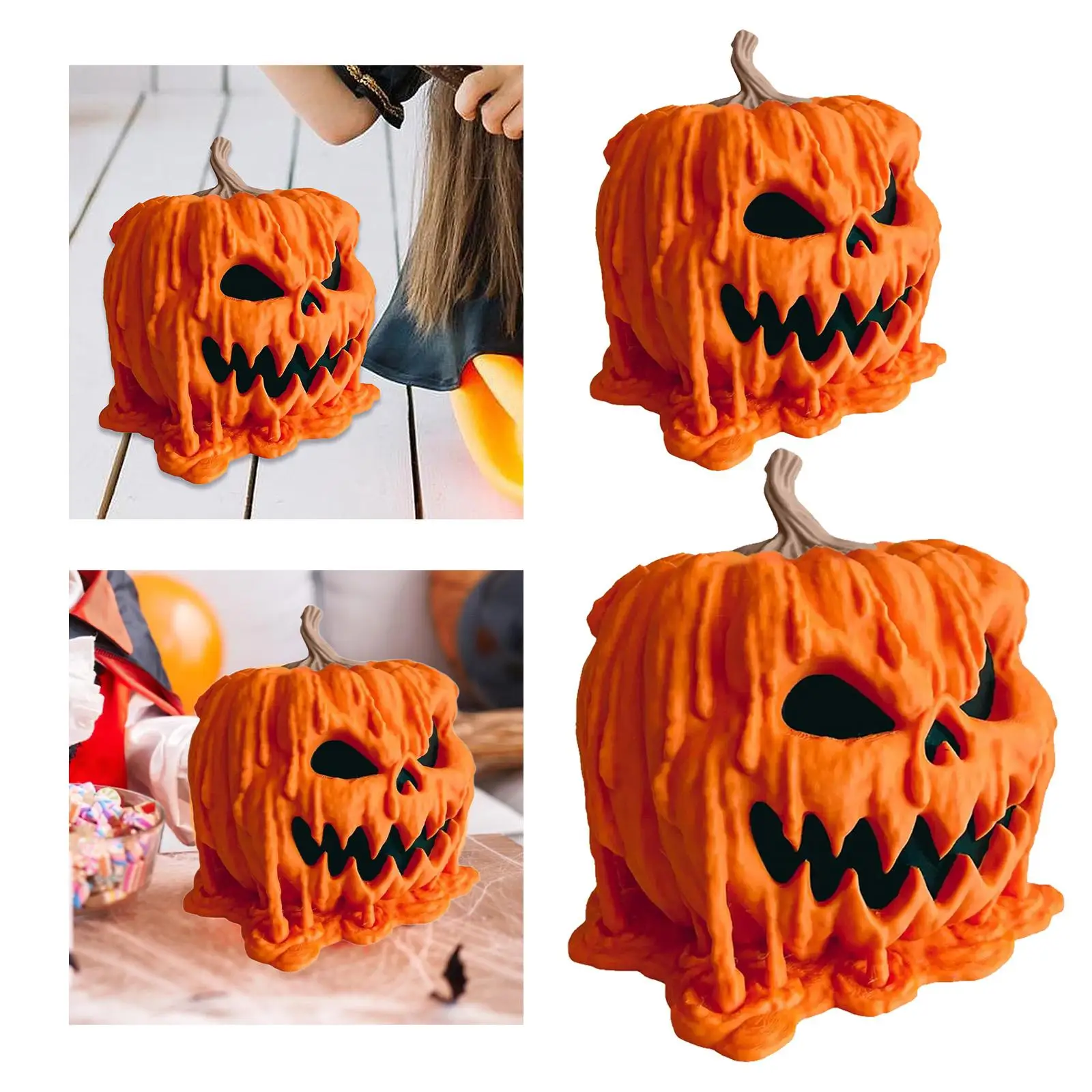 Хэллоуин чаша для конфет тыква держатель с крышкой оранжевый декор вечеринки