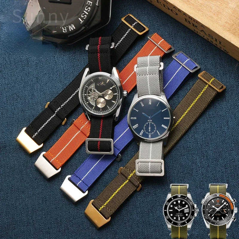 Ремешок для часов Rolex Omega Dituo эластичный нейлоновый браслет французских войск с