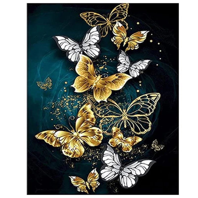 

4 шт., набор для алмазной вышивки «бабочки»