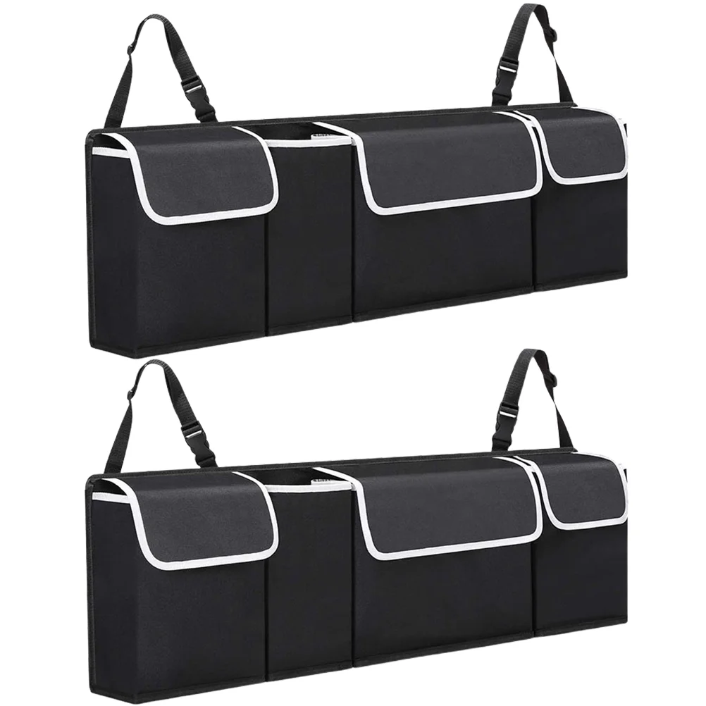 

2pcs Backseat Storage Bag Barrier Of Backseat Kids Heavy Duty Cargo Net for Car Stretchable Car Bag