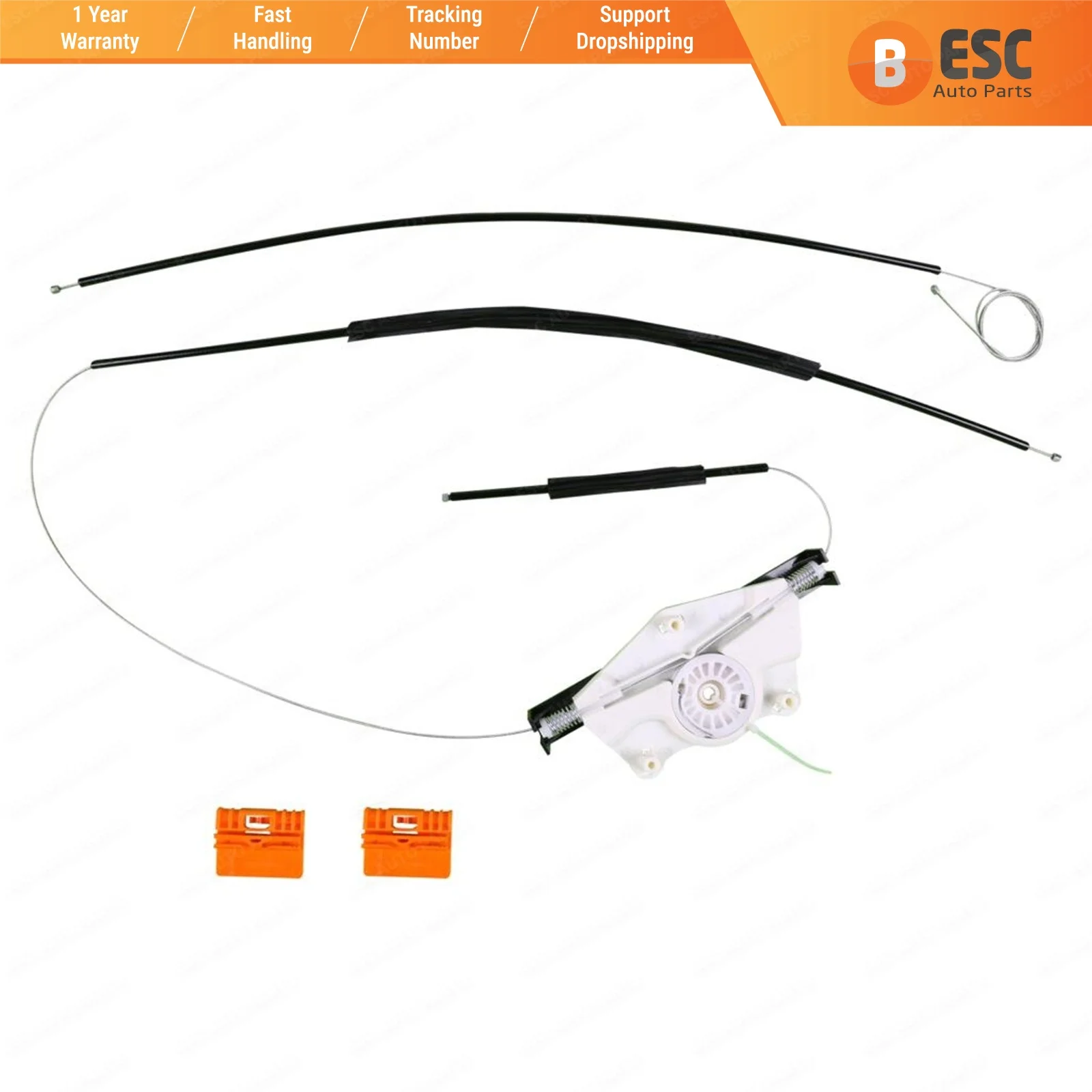 

Автозапчасти ESC EWR230, электрический стеклоподъемник, комплект для ремонта передней левой двери для Audi A4 B6/B7 2002-2008, доставка из Турции