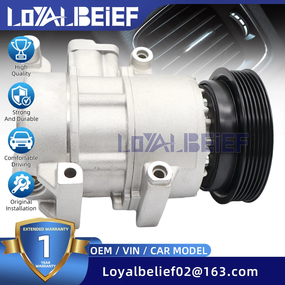 Фото Компрессор кондиционера HS18 для Hyundai Grand Starex H1 H-1 2003-2007 97701-4H200 977014H200 №2