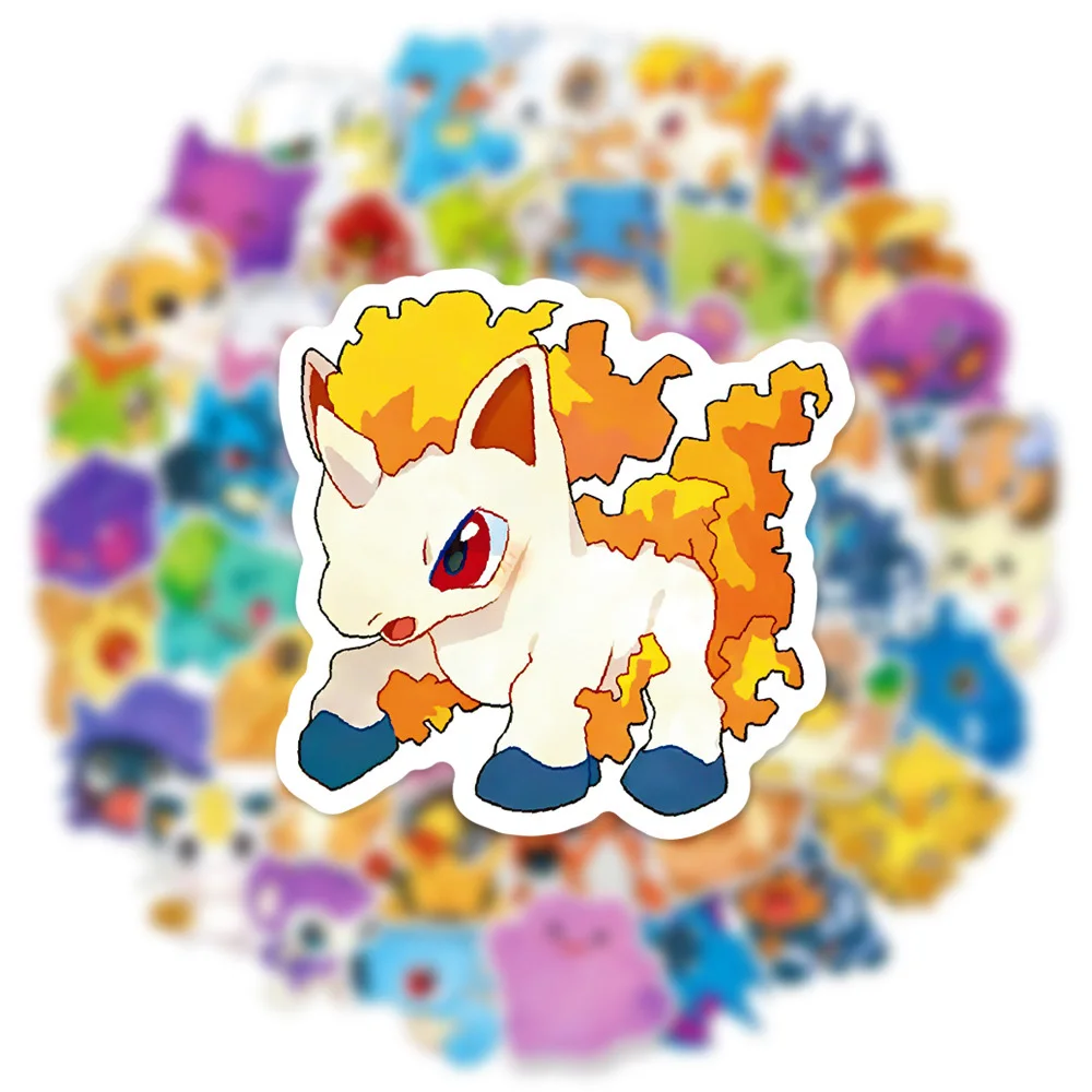Набор наклеек Milky Pokemon для телефонов и ноутбуков милые водонепроницаемые