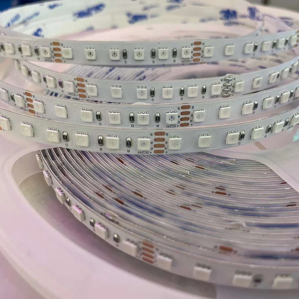

10M/Roll RGB LED strip light SMD 3535 24V LED tape light 120LEDs/m Super bright without voltage drop Flexible light strip