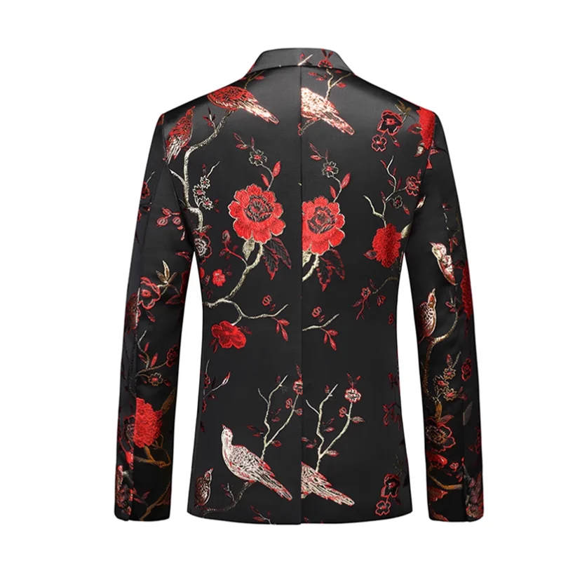 Модный мужской роскошный жаккардовый костюм для свадебной вечеринки куртка на