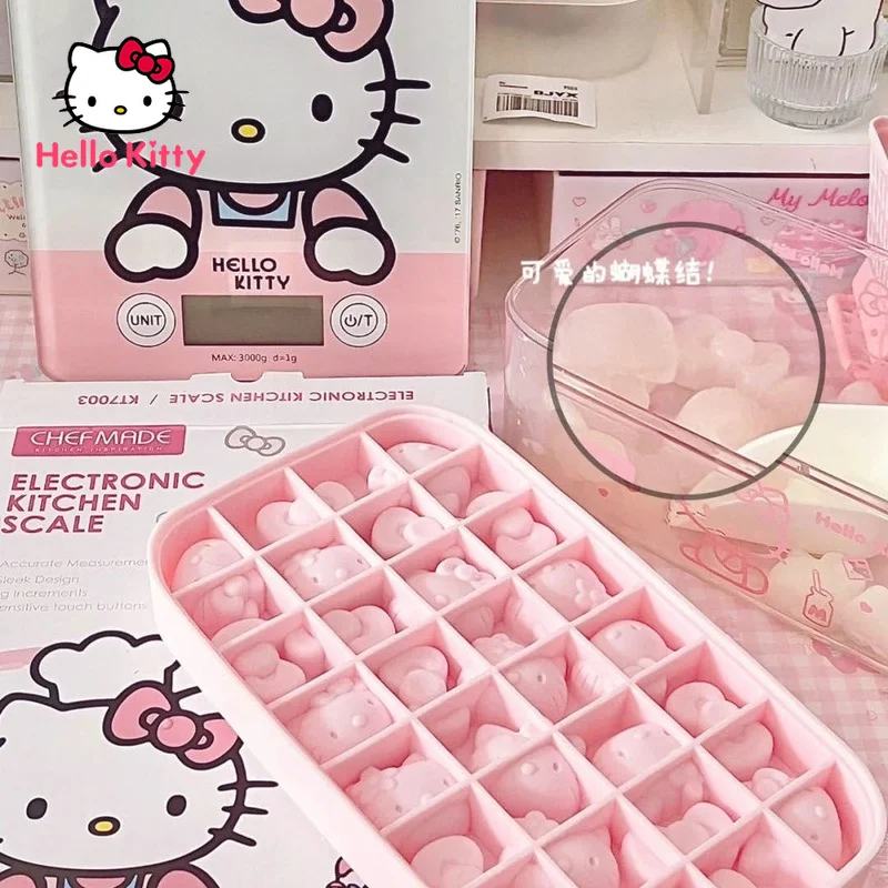 

Hello Kitty Silicone Mold Baking Tool DIY Ice Cube Ice Cream Bean Jelly Cartoon Cute Shape Cooking Kitchen Accessories Organizer