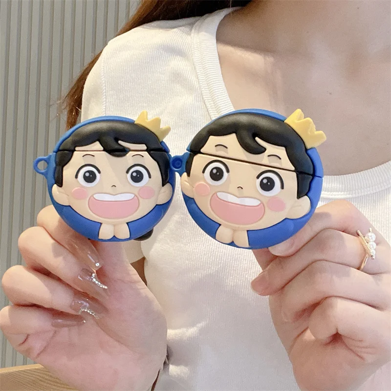 Фото Японский мультфильм 3D King Poggi чехол для наушников Apple Airpods 1 2 3 Pro Bluetooth зарядное устройство силиконовый защитный чехол №1