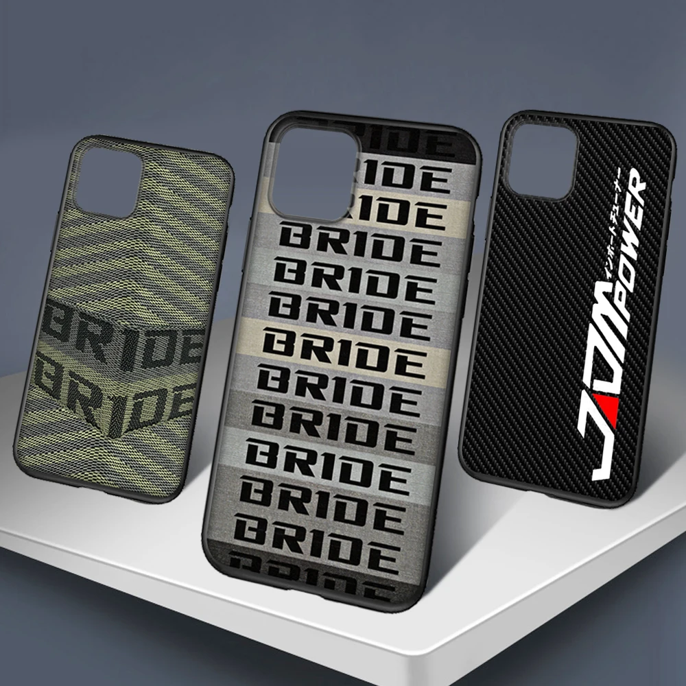 For iphone 13 Phone Case For iphone 11 12 14 Pro 13 Pro Max X XR XS 7 8 plus iphone 12 13 Pro  Bride Jdm Material Print Covers