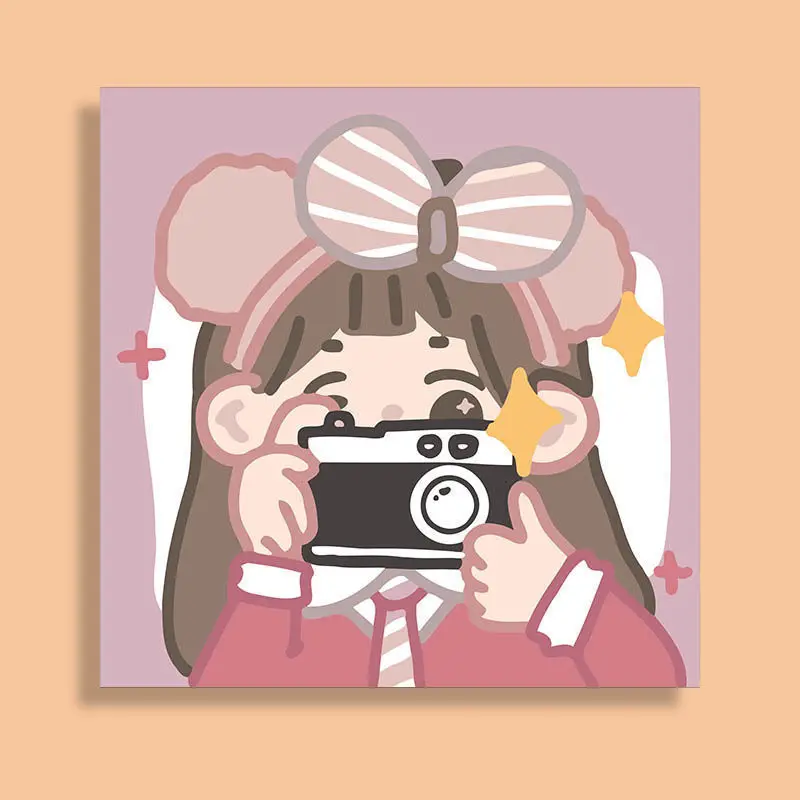 

3783Ann-Tulip diy Цифровая масляная живопись, картина маслом, Акриловая картина с цветами, взрыв, ручная работа, пейзаж, живопись