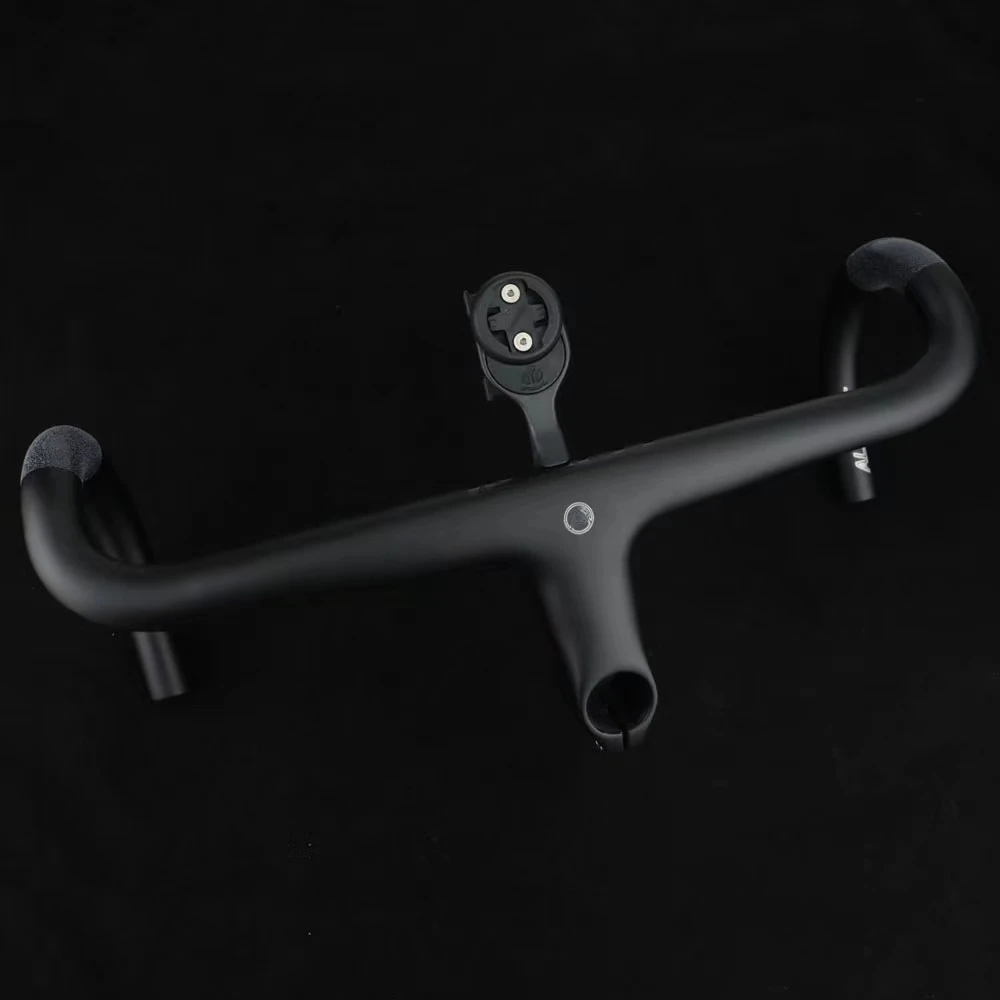 

Road Bicycle Carbon Fiber Integrated Handlebar Carbon Handlebar Black Matte Drop Handlebars With Stem 400/420/440mm handlebar