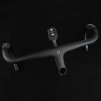 road bicycle carbon fiber integrated handlebar carbon handlebar black matte drop handlebars with stem 400420440mm handlebar