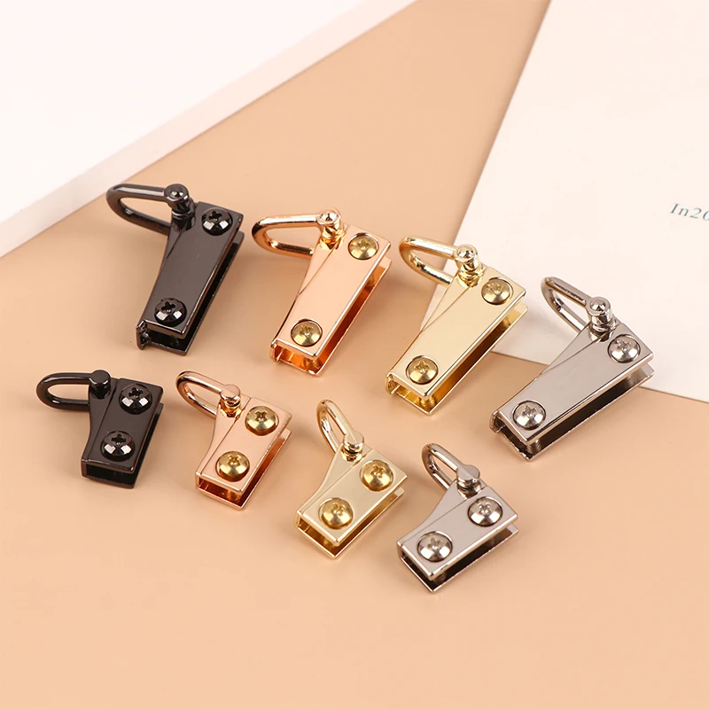 

1Pair Metal Bag Side Anchor Gusset Bag Side Edge Buckle Anchor Link Hanger Clamps Hardware With D Rings For Bag Purse