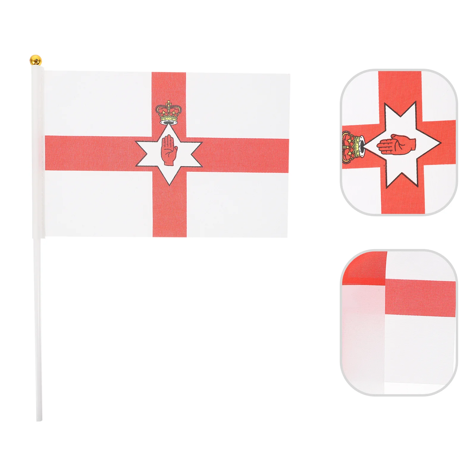 

50 Pcs Hand Waving Flag Small Flags Scotland Handheld Northern Ireland Cheering Stick Home Decoration National Mini Polyester