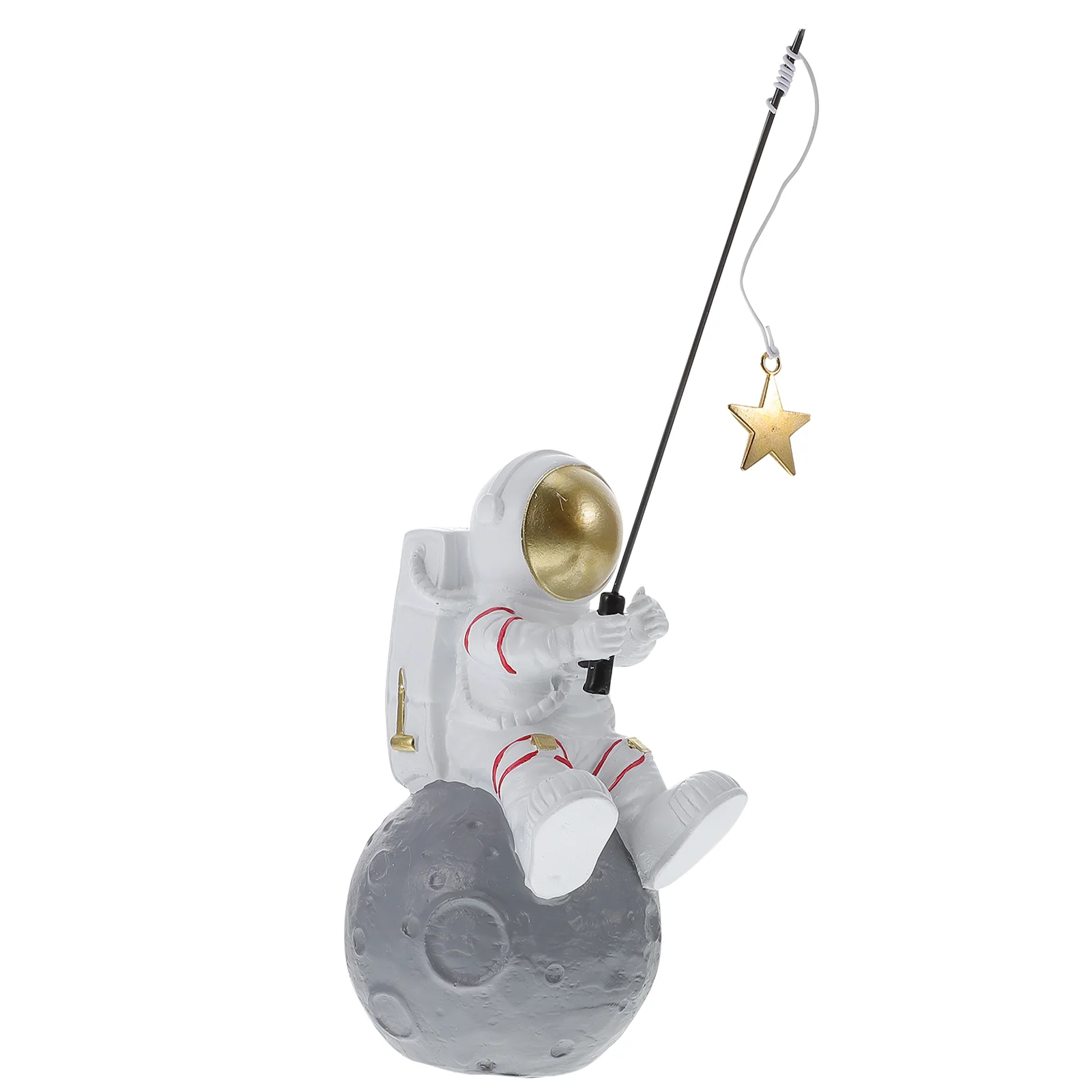 

Astronaut Resin Decor Figurines Figure Deskmen Figurine Moon Spaceman Model Home Ornament