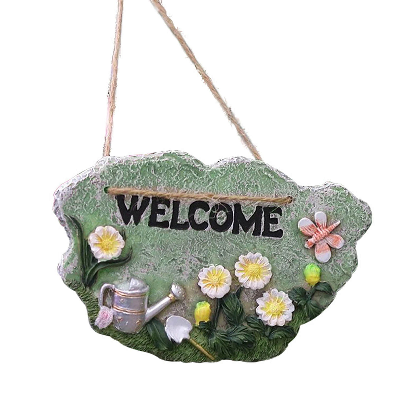 

Cute Garden Welcome Sign Front Door Decor For Farmhouse Porch Rustic Welcome Wreaths Sign For Yard Porch Farmhouse Restaurant