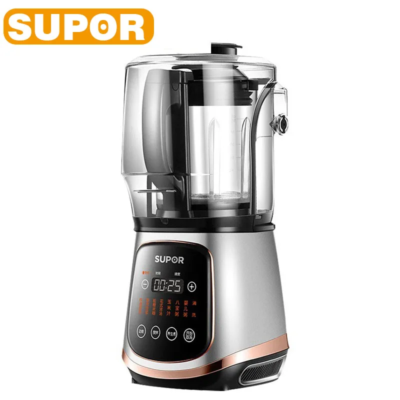 SUPOR 1.75L Food Blender Automatic Heating Filter-free Soymilk Maker Vacuum Mixer Double Cup Double Display Home Appliances