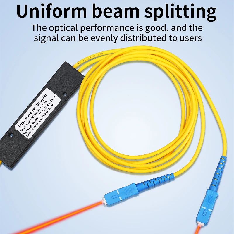 Фото Оптоволоконный разветвитель SCUPC/SCAPC/FCUPC (опционально) 1X2 PLC Волоконно-оптический разветвитель PCL Конический разветвитель Оптический разветвитель FTTH №2