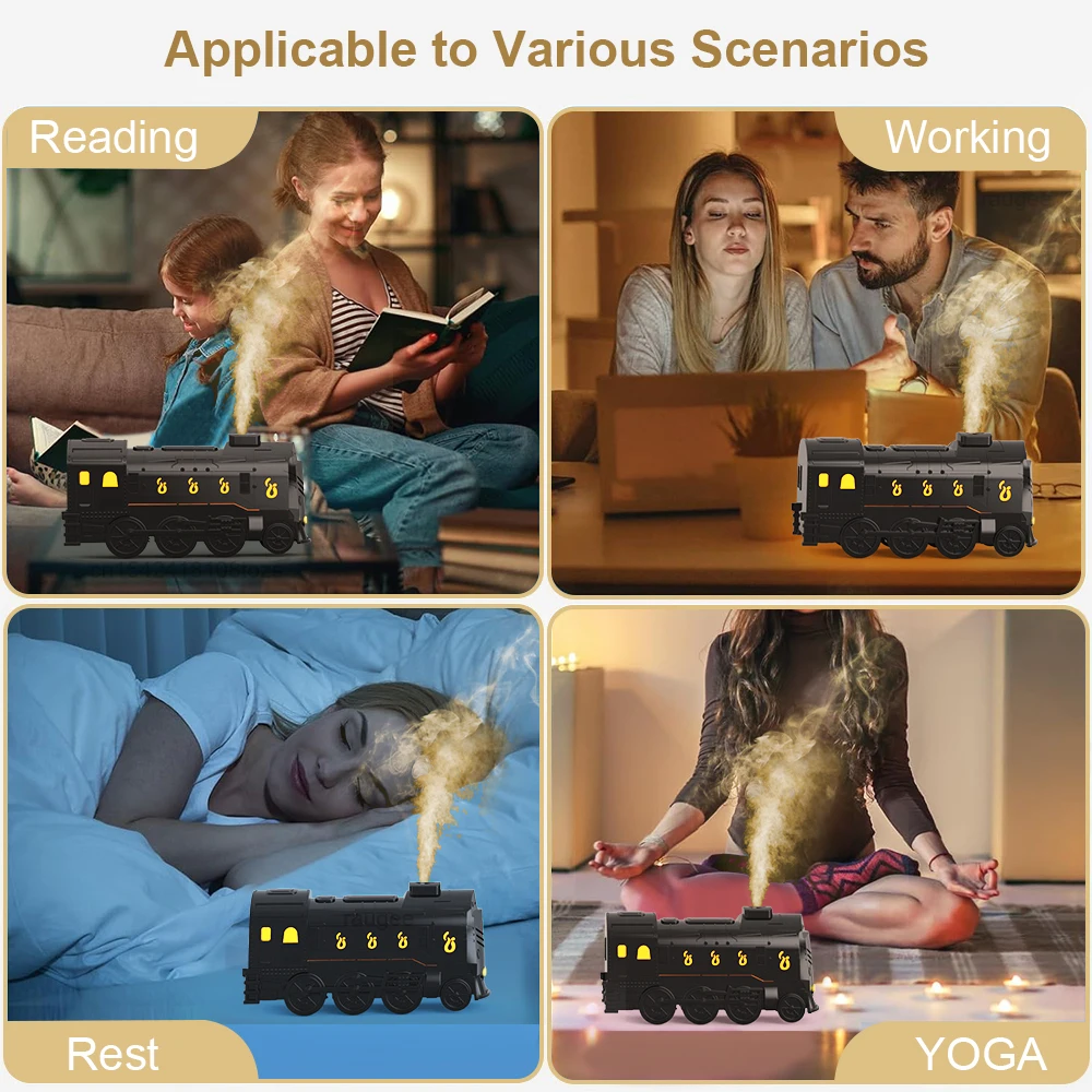 Ароматический увлажнитель воздуха в форме мини-поезда диффузор эфирного масла с