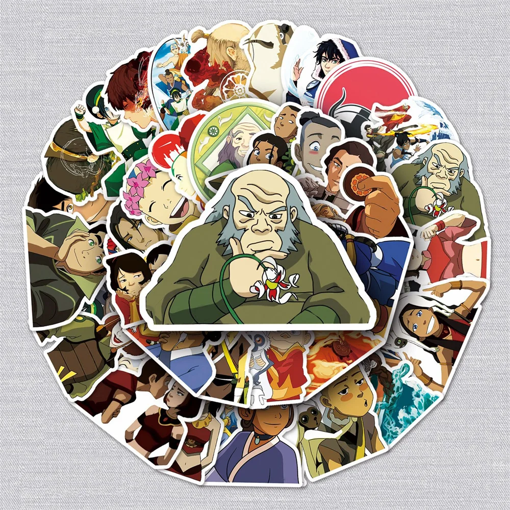 

Стикеры Мультяшные анимационные в стиле граффити, 10/30/50 шт.