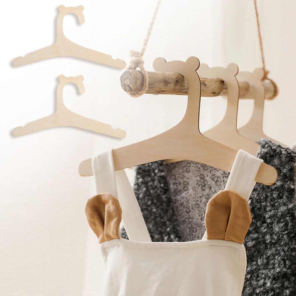

Baby Creative Hanger Rack Baby Wooden Clothes Hanger Home Girls Princess Room Nursery Decor For Kids Present