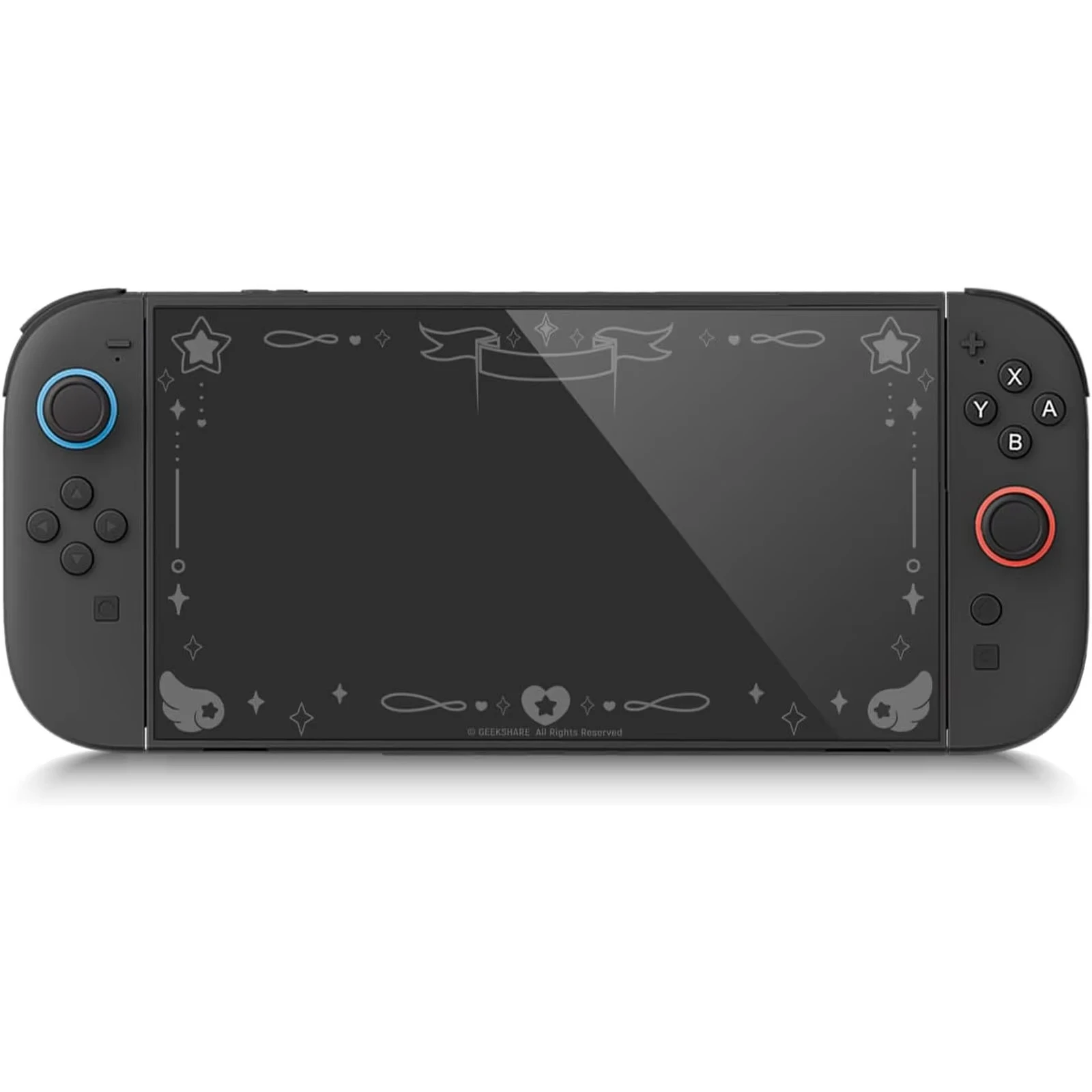 Фото Защитное стекло Star Wings Prism для Switch 2 – GeekShare, твердость 9H, с голографическим узором (1 шт.) №1