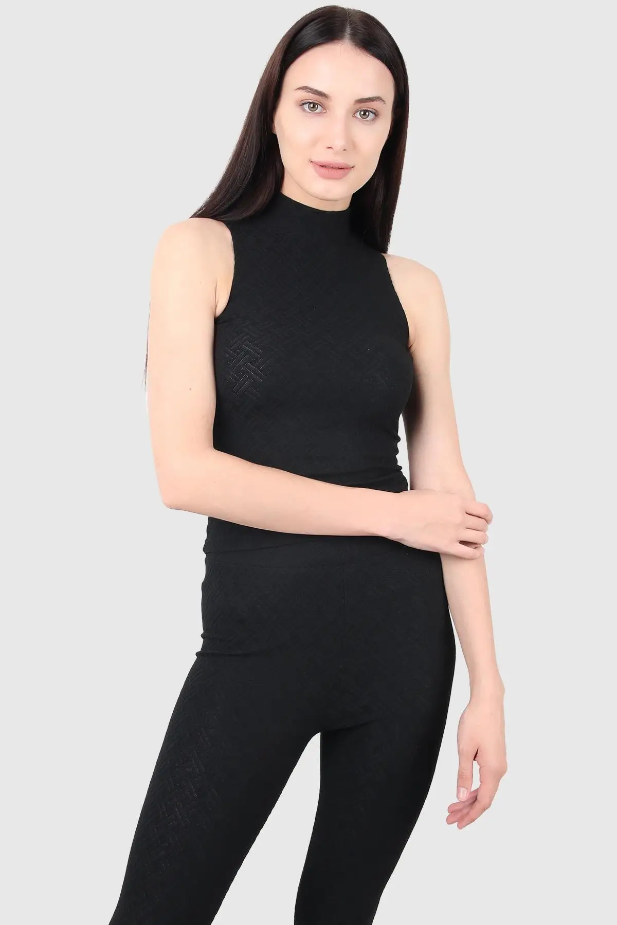 

Women's Bodysuit Turtleneck Sleeveless (19 B3171) Rompers Jumpsuits Sexy Sheath Skinny Summer Streetwear Outfits Overalls
