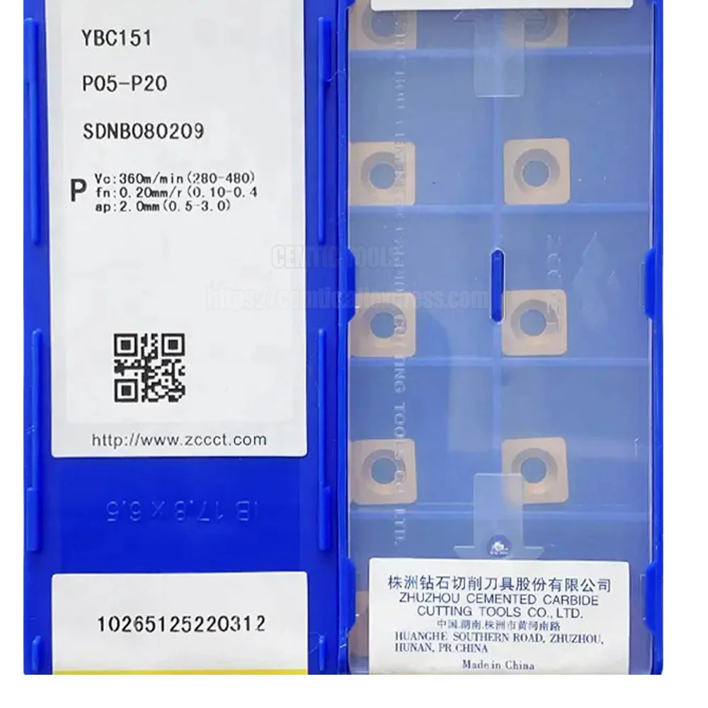 

ZCC Original SDNB SDNB080209 YBC151 10 шт. карбидных вставок